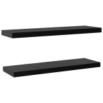 seinariiul | Ujuvad riiulid | Rippuv riiulid, 2 tk, must, 120 x 20 x 3,8 cm CFE186273