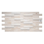 Walldone 3D PVC seinapaneel pleegitatud tamm - skandinaavia seinadisain (980 x 480 mm), 5 tk komplekt