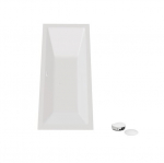 Vann Besco Vera, 170 x 75 cm, ilma &auml;&auml;reta, sifooniga ja t&auml;idisega, valge