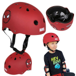 MARVEL Spider-Man Punane laste jalgrattakiiver, sportlik, kerge, reguleeritav 52-56 cm, 52-56 cm