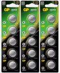 GP patarej CR2032, LITHIUM 3V, 15 tk