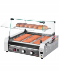 Vevor kaubanduslik hot dog grill 11 rulliga, 2200w