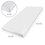 Katte beebimadratsile reisimadrats 140 x 70 x 9 cm reisimadrats beebivoodi poroloonmadratsile laste madrats
