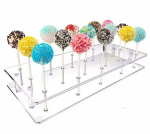 Plekiklaasist alus Cake pops pulgakommidele, portsjonmagustoitudele, magus laud pulmadeks