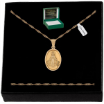 Kuldne kett + medaljon 925/585 kingitus t&uuml;drukule kommuniooniks + graveering