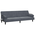 diivanvoodi k&auml;etugedega, tumehall, samet CFE35321