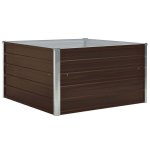 k&otilde;rge peenrakast，taimekast，&otilde;iepott 100 x 100 x 45 cm, tsingitud teras, pruun CFE48057