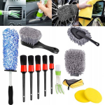 Detailing komplekt 13 osa auto puhastamiseks t&auml;iustatud harjad padjad