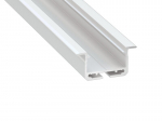 inSILEDA alumiiniumprofiil LED-ribadele - valge lakitud - 2m