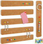 Gjinxi korktahvlid, 6 tk, vildist memotahvlid, korktahvel, isetehtud korktahvel 35 n&ouml;&ouml;pn&otilde;elaga, isekleepuv korktahvel, fotodele, memodele, seina kaunistamiseks, teadetetahvlid, kontori memorandumid