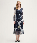 Tom Tailor Naiste kleit 1045308*37124, tumesinine/valge