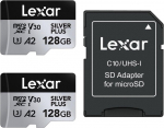 Telefoni m&auml;lukaart Lexar&reg; Professional SILVER PLUS 128GB 2pack LMSSIPL128G-B2ANG
