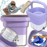 Kaasaskantav mini kokkupandav reisile automaatne turismi pesumasin 6,5 l