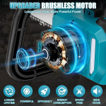 Catolsss akuga oksak&auml;&auml;rid Makita 18 V jaoks, 12-tolline harjadeta teleskoopiline oksasaag, maksimaalne l&otilde;ige 30 cm, keti kiirus 5 m/s, reguleeritav teleskoopvars okstele, hoovile, aeda (ilma akuta)