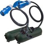 Intuiflex Cee adapter schuko kaabli pistiku &uuml;henduskoha kaitsekarbi komplekt 1,5 m - matkatarvikud paat matkaauto haagissuvila aed - kummikaabel h07rn-f 3 x 2,5 mm&sup2; 230 v 16 a toiteadapter / matkamine