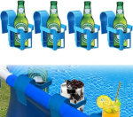 Joogihoidja basseini &auml;&auml;rele, plastikust joogihoidja basseinile, joogihoidja mullivannile, joogihoidja basseini &auml;&auml;rde, joogihoidja basseinile, joogihoidja spaasse, &otilde;llekasti jahuti basseinile, basseini tarvikud (4 tk)