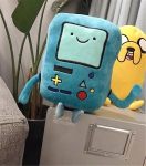 42 cm Finn ja Jake BMO Adventure Time Palus nukk, pehme sinine t&auml;idisega m&auml;nguasi, koomiksiking