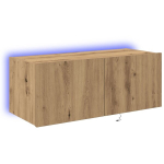 TV Seina Kapp LED Valgustitega, Artisan Tamme 80x35x31 cm CFE551367