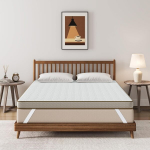 Bedstory madratsi kattemadrats 160 x 200, 7.5 cm k&otilde;rgune geel-visko kattemadrats pestava kattega, hingav ja mugav H2/h3 memory foam kattemadrats vedruvoodile ja ebamugavatele vooditele, diivanvoodile