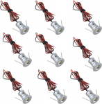 Aiboo 12 V Led s&uuml;vistatavad kohtvalgustid, 9 tk komplekt, Ip54 s&uuml;vistatav kohtvalgusti, Led s&uuml;vistatavad valgustid, laekohtvalgustid, laekohtvalgusti kaabliga siseruumide kapi valgustuseks (p&auml;evavalgus valge)