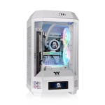 Thermaltake Mini Tower SPCC valge LCD aknaga USB-C Mini-ITX tugi