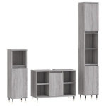 3-osaline vannitoam&ouml;&ouml;bli komplekt, hall Sonoma tamm, tehispuit CFE634999