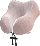 Yomisee kaelapadi lennukile, reisipadi autole, valmistatud memory foam'ist sametpehme kattega, t&auml;iskasvanute kaelapadi reisimiseks, telkimiseks, kontorisse ja koju (roosa)