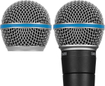 Geekria for creators mikrofoni asendusv&otilde;re shure sm58, sm58-lc, sm58s, beta 58a, sv100, pgx24, slx4 mikrofoni pea katte jaoks, mikrofoni palli pea v&otilde;re, kapsli osad (h&otilde;bedane/2 tk)