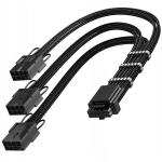 Toiteallikas Asiahorse 12vhpwr adapteri pikendusjuhe 3x 8 kontaktiga kuni 16 kontaktiga 4090 4080 4070