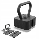 Reguleeritav kettlebell raskus 2,5-19kg kiire reguleerimine - Square Zipro