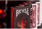 Bicycle Metalluxe punased metallik m&auml;ngukaardid