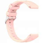 BestAccessories, silikoonist kellarihm, laius 18 mm, roosa v&auml;rv