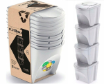 Prosperplast Sortibox Ikwb25s4 j&auml;&auml;tmete sorteerimiskonteiner 4x25l 25 liitrit tuhkhall