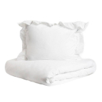 Voodipesu | MORAIN | mikrofiiber valge pitsiga | 140x200 + 1*50x60 cm | 734472