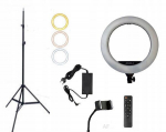 Led ringvalgusti 18" 50w 230v telefonihoidik pult + statiiv meigiks tiktok yt