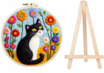 Piltimispilt kuivalt + puidust molbert, loominguline Diy komplekt