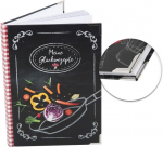 Logbuch-verlag v&auml;ike retseptiraamat, t&uuml;hi, ise kirjutamiseks A5 - kokaraamat t&uuml;hjade lehtedega - mustvalge sinu enda retseptide jaoks