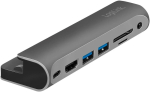 Logilink Ua0385 - Usb 3.2 Gen 1 dokkimisjaam Ipad Air, Ipad Mini ja Ipad Pro jaoks, 7 porti, Usb-c Pd, h&otilde;bedane/must