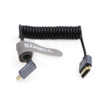 Szrmcc 8k 2.1 micro hdmi vasakpoolse nurga alt hdmi kiire spiraalkaabel go-pro hero 3/4 canon eos m5 sony a6000 a7iii rx10 nikon b500 z6 raspberry pi 4 atomos ninja 2 monitorile