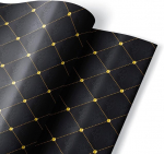 5 lehte kuldset pakkepaberit xl lehed, must kinkepaber, j&otilde;ulude s&uuml;nnip&auml;eva pakkepaber, elegantne kuldpaber, pulmade pakkepaber meestele, must paber k&auml;sit&ouml;&ouml;ks