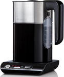 Bosch Twk8613p Styline veekeetja (2400 W, temperatuuri valik, automaatne v&auml;ljal&uuml;litus, soojas hoidmise funktsioon, &uuml;lekuumenemiskaitse, mahutavus 1,5 l) must