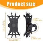 Xpex Jalgratta mobiiltelefoni hoidik &ndash; universaalne mootorratta kinnitus &ndash; silikoonist paksenemine 360&deg; p&ouml;&ouml;ratava eemaldatava mobiiltelefoni jalgrattahoidikuga juhtrauale, maanteerattale