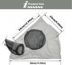 Chennan ratsahobuse k&auml;rbsemask, pehme ja mugav materjal, lihtne peale kanda uv-kaitseks, kaitse s&auml;&auml;skede, k&auml;rbeste ja putukate eest (hall)