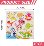 Laste puidust pusle Montessori puidust m&auml;nguasi haaramism&otilde;istatus puit alates 3. eluaastast laste sorteerimism&auml;ng motoorika m&auml;nguasi &otilde;ppem&auml;nguasi ideaalne puidust pusle laste kingitusteks (dinosaurused)