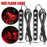 Mootorratta tarvikud Flash LED-hoiatus tagatule riba punane tagumine piduri tagatuli 12V, 2tk tagapiduri lamp