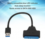 Ashata usb 3.0 kuni sata adapteri kaabel, usb 3.0 kuni sata iii k&otilde;vaketta adapteri muundur 2,5-tollise ssg hdd 3,5-tollise hdd jaoks s&uuml;learvutitele, tahvelarvutitele, lauaarvutitele, hdtv-le