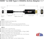 Club3d Hdmi-usb-c adapter 4k60hz