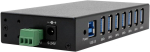Exsys ex-11237hms-2 7 pordi usb 3.2 gen 1 hub din-rail komplekt