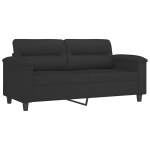 2-kohaline diivan，L&otilde;&otilde;gastusdiivan, must, 140 cm, mikrofiiber, kangas CFE65698