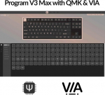 Keychron V3 Max Tkl juhtmevaba mehaaniline klaviatuur saksa De Iso, Qmk/via Rgb Bluetooth/2.4 Ghz/juhtmega, 87 klahvi, kiirvahetatav Gateron Red l&uuml;lititega, &uuml;hildub Mac Windows Linuxiga
